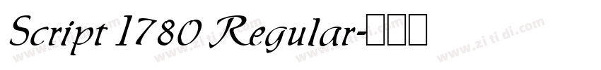 Script I780 Regular字体转换